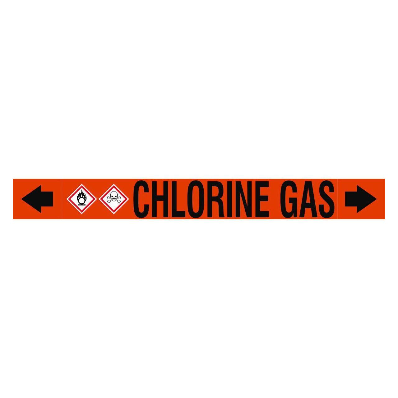 Brady ASME - Rohrmarkierer - Chlorine Gas (ASMEPM-100X920MM-CHLORINE GAS)