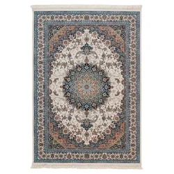 Orientteppich Nain 200 x 290 cm Acryl Beige Creme