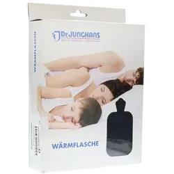 Wärmflasche mit Bezug blau 2 l