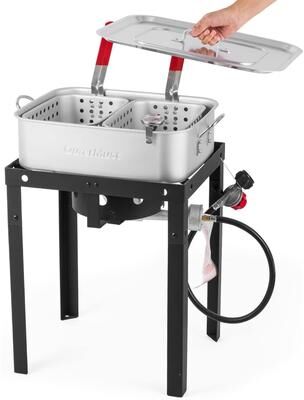 Outermust FF18-02 18 Qt. Outdoor Propane Deep Fryer With Lid