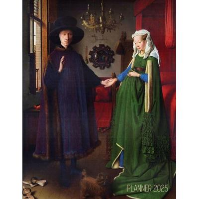 Arnolfini Portrait Art Planner 2025, Taschenbuch von Shy Panda Press, Semsoli, 978-1-965994-35-1