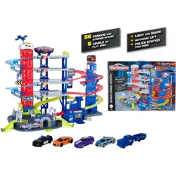 Majorette Super Chase Center mit 5 Fahrzeugen