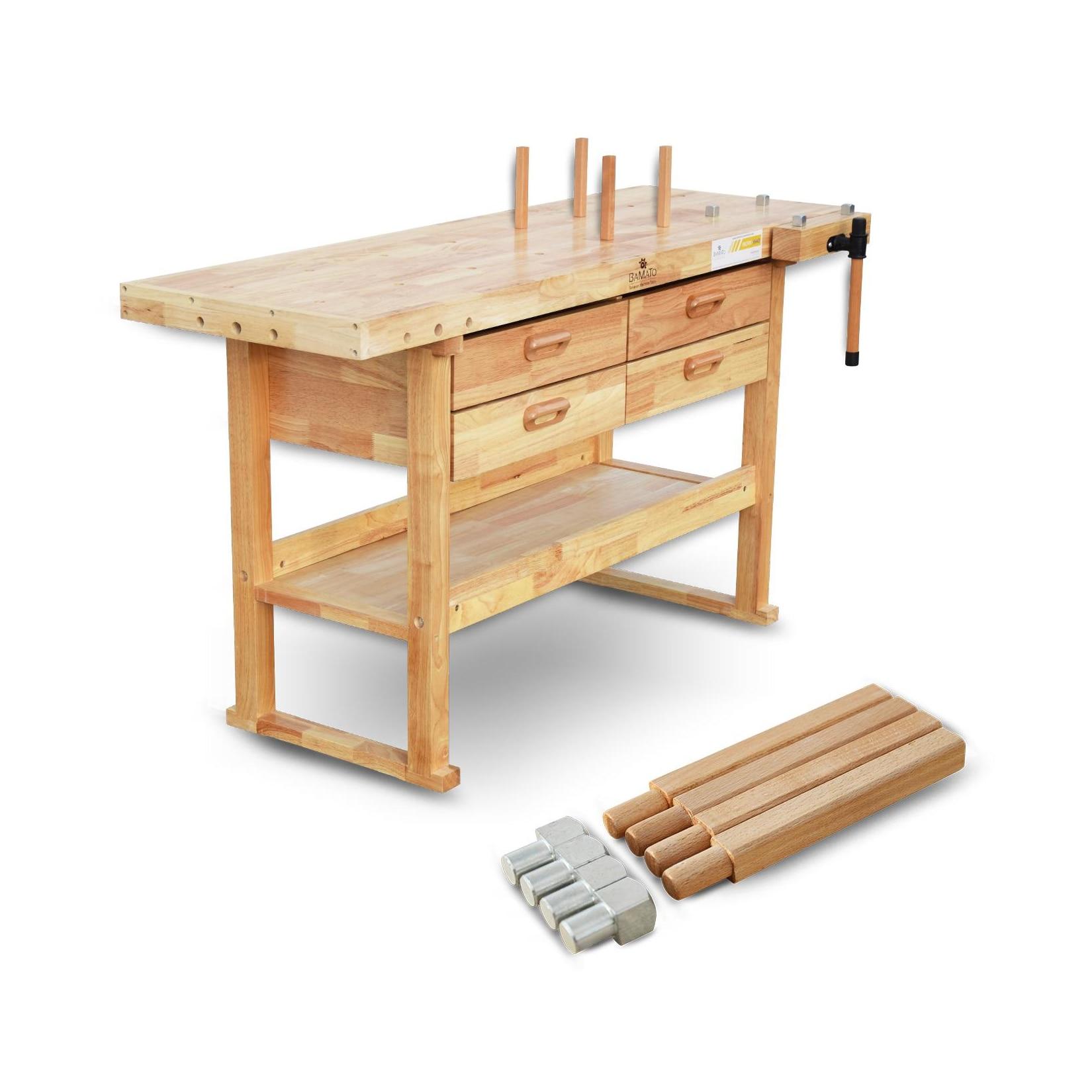 BAMATO Hobelbank WORK-1640 aus Massivholz