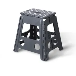 Bestlivings Klapphocker aus Kunststoff - belastbar bis 90kg - ( Größe: 39x32x39cm ) - Faltbarer Badhocker mit Tragegriff