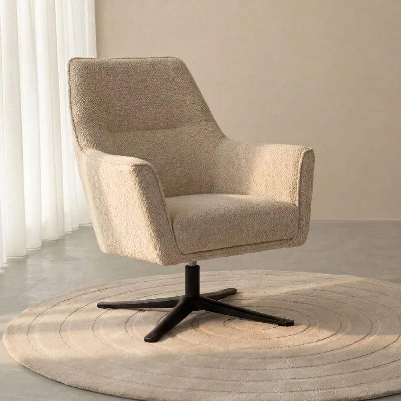 Label51 Fauteuil Tod - Naturel - Chenille