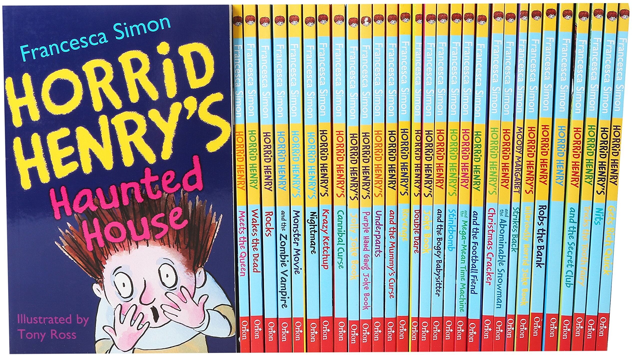 Orion Horrid Henry's Loathsome Library 30 Books Collection Set by Francesca Simon, illustrated by Tony Ross - Paperback - Ages 6-9 - Funny Chapter Books