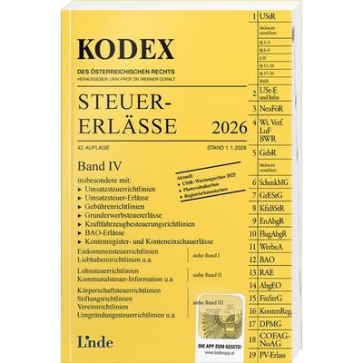 KODEX Steuer-Erlässe 2026, Band IV, Taschenbuch von Michael Schilcher, Linde, 978-3-7073-5440-9