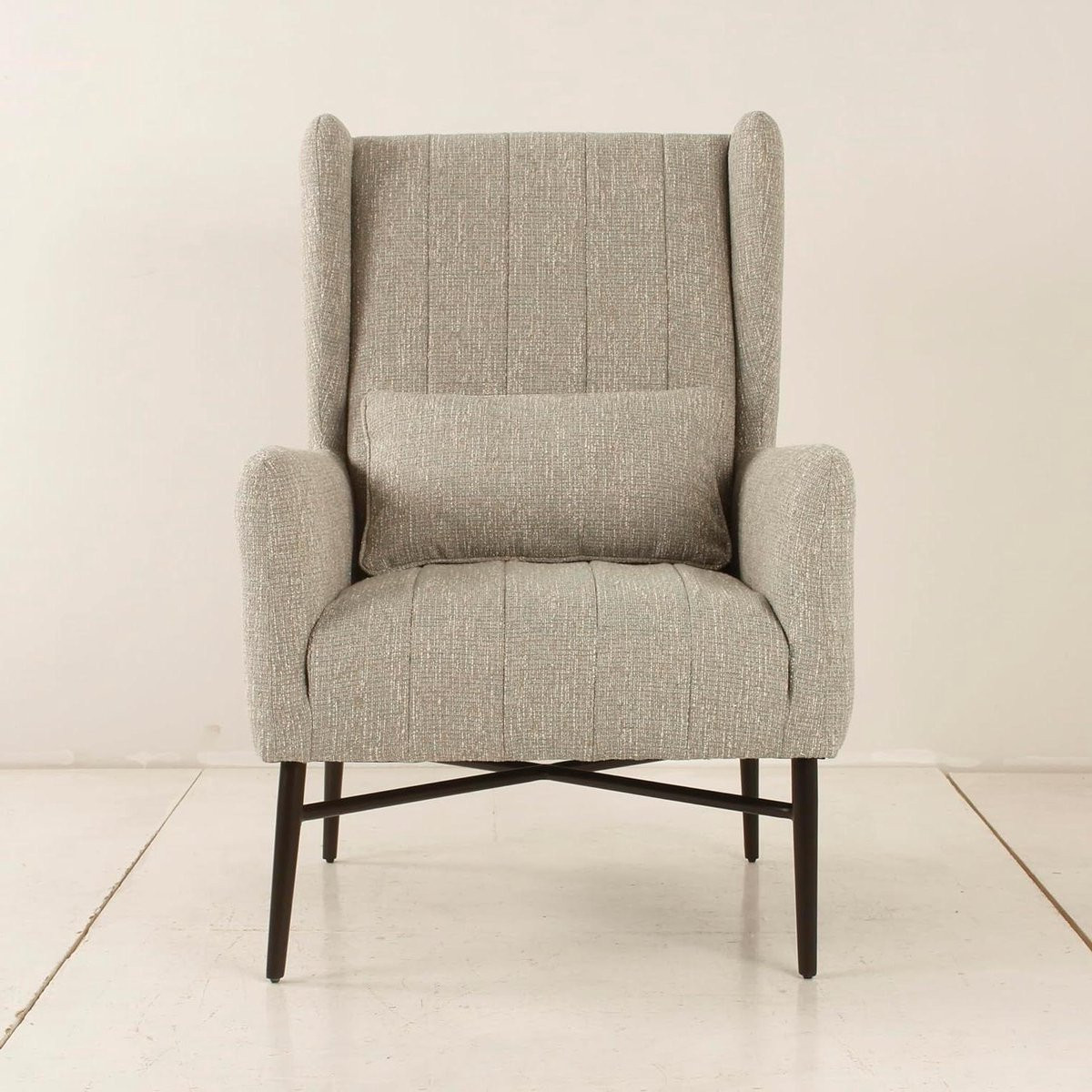 Fauteuil Aya Accent Stoel met 100% Linnen Bekleding in Zandkleur