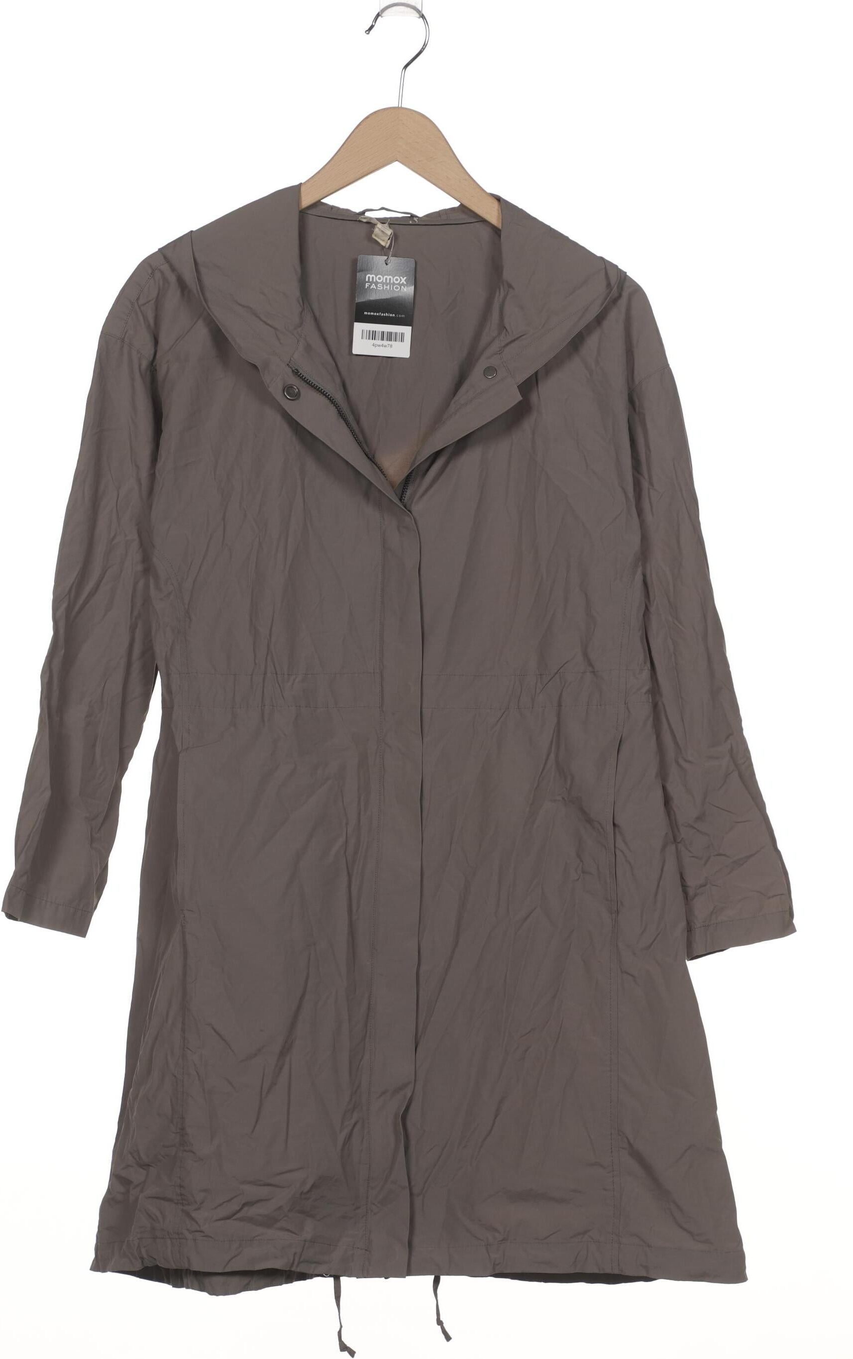 Eileen Fisher Damen Mantel, Grau, Gr. XS, Baumwolle / Synthetik - Second Hand