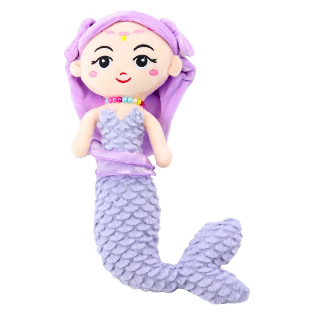 Lean Toys Plüsch Meerjungfrau mit Korallen Kuscheltier Lila 32cm (32 cm) (66656830)