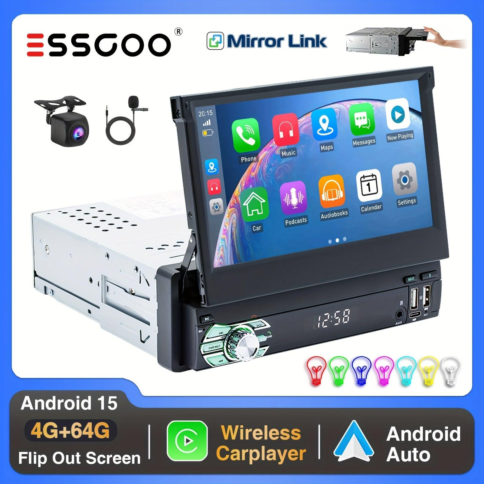 Selius Android Autoradio 1 DIN Multimedia Speler met Navigatie