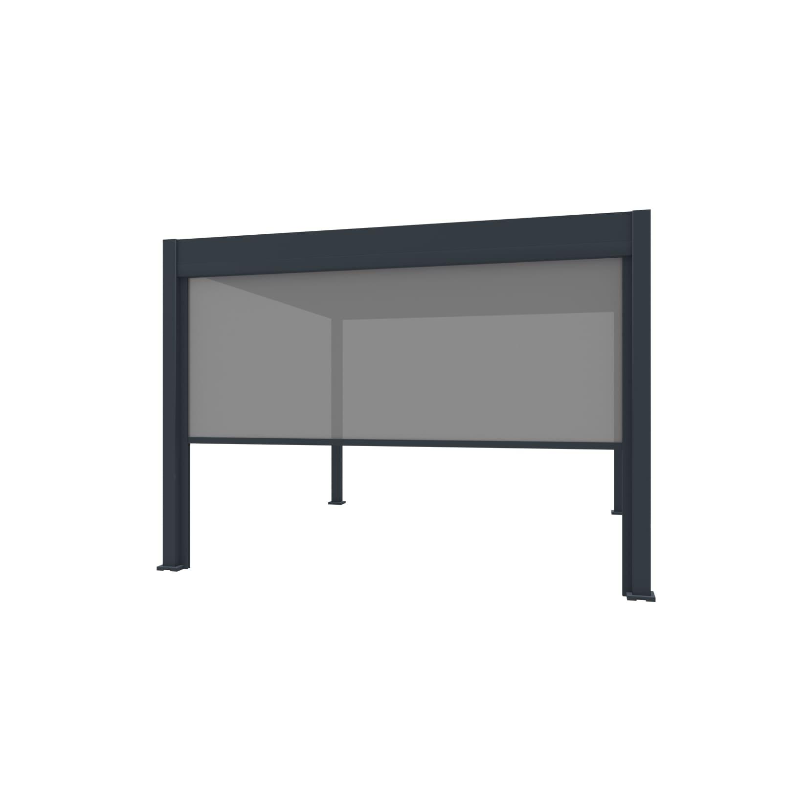 Weide Sonnenrollo 4 Maße Graphitgrau Für Weide Deluxe Pergola2.65 Meter