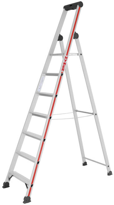 Escabeau simple avec plate-forme, 7 marches Hymer (402607)