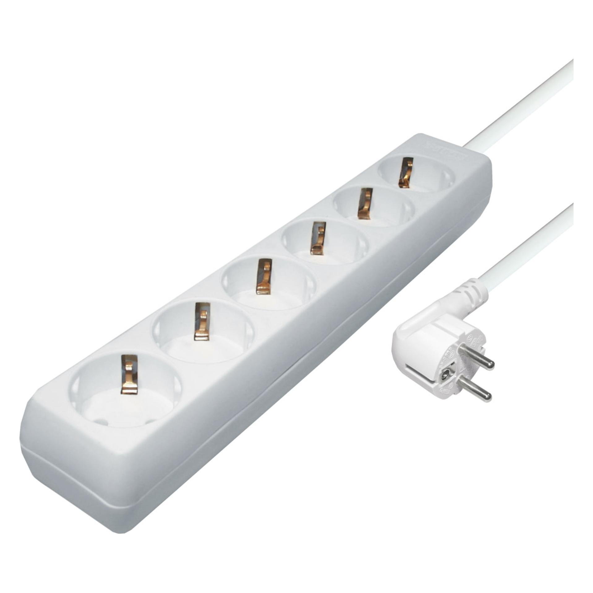 Maxtrack 6-fach Steckdosen-Leiste (6x, CEE 7/3, 5 m) (NV 4-5 W)