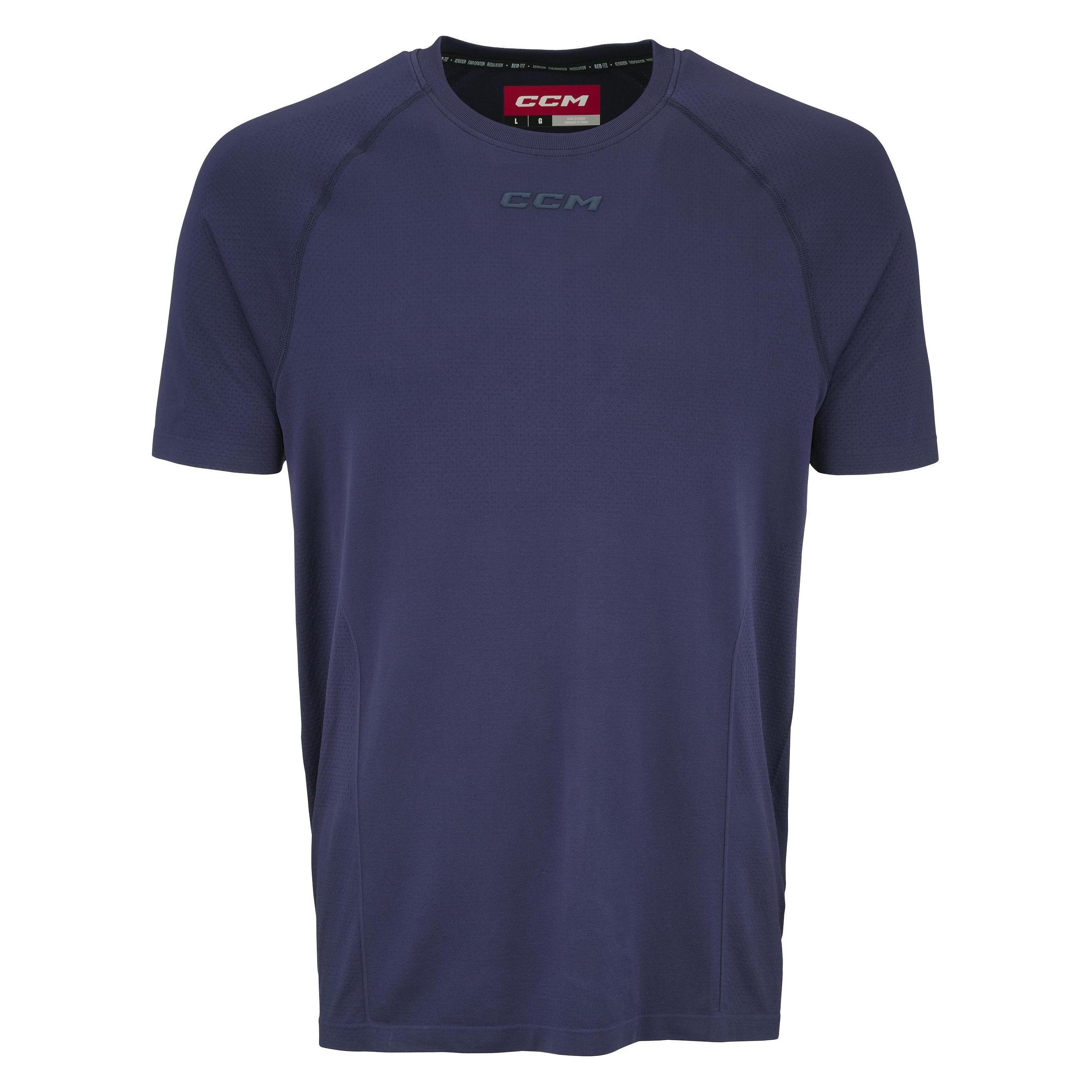 CCM TSS3TA Herren Kurzarm-Trainings-T-Shirt True Navy XL (XL) (60323524)