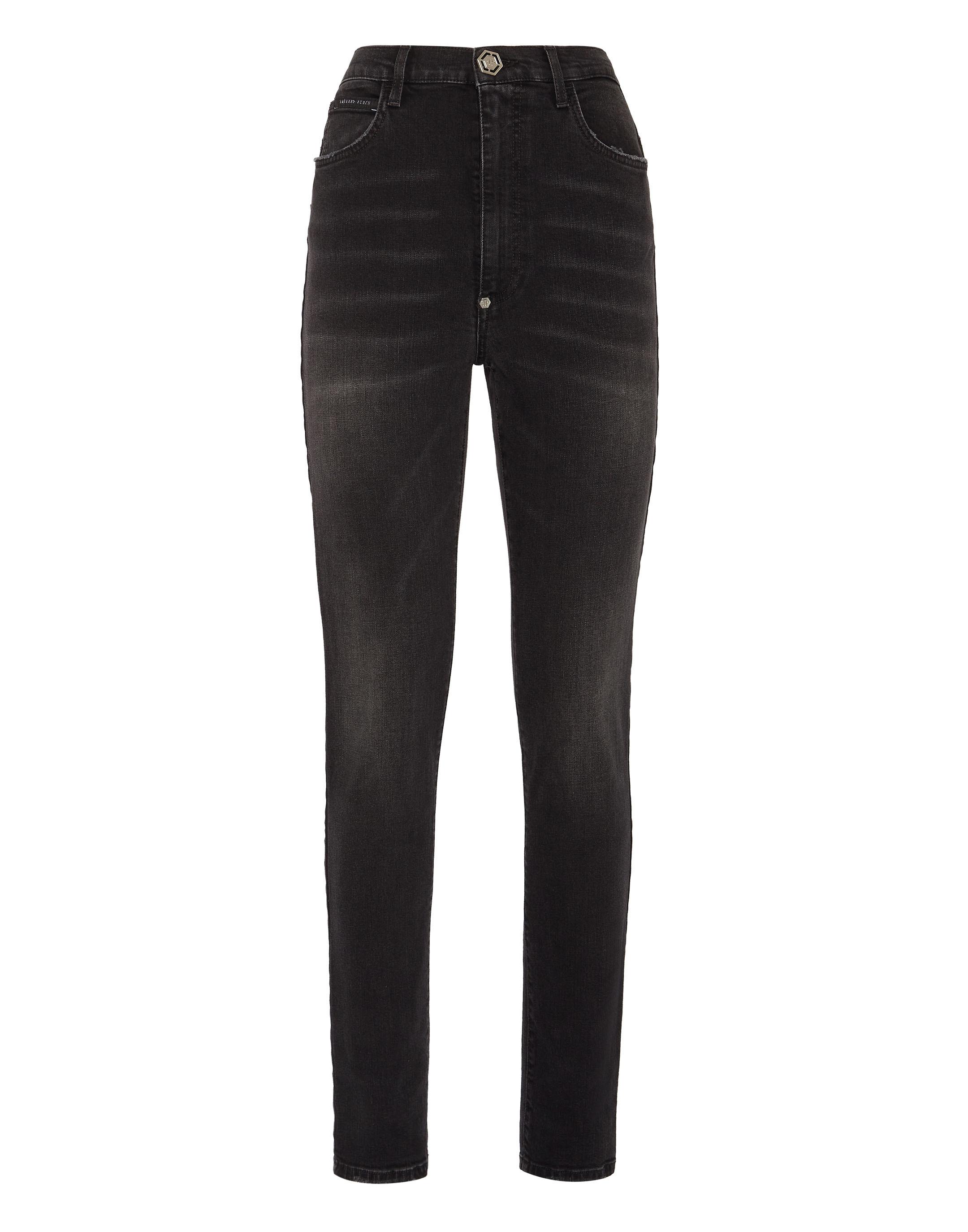 Philipp Plein Super High Waist Jeggings - Schwarz
