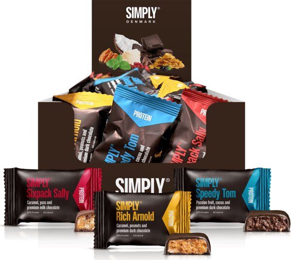 Simply Protein Bites Mixed Box, 75 Stk