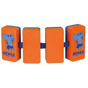 BEMA Schwimmgürtel 18009, orange/blau, 15-30kg Körpergewicht, 4 Blockelemente, ab 2 Jahre