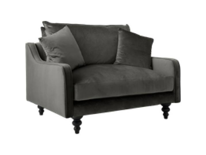 Fauteuil velours Orso XL