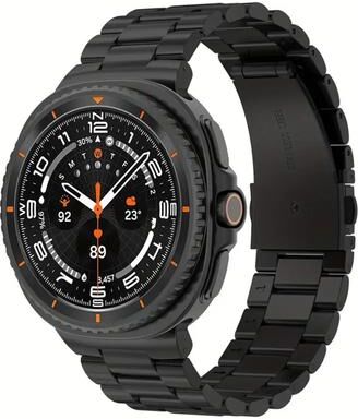 Everyday Crate Samsung Galaxy Watch8 Classic Titanium Watch Band Integrated Metal Watch Strap black