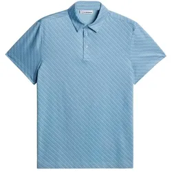 J.Lindeberg Golf Tod Print Herren Polo blau