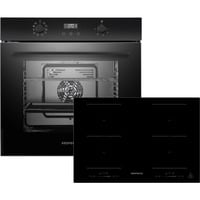 ASET7008800I, Backofen-Set schwarz