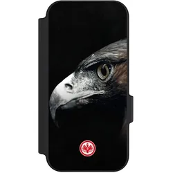 Nivocase Klapphülle für Google Pixel 11 Handyhülle aus Kunst Leder NIVOflip schwarz Europameisterschaft (Google Pixel 11), Smartphone Hülle, Schwarz