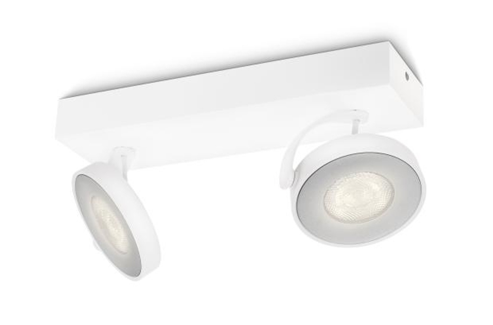 Philips Clockwork Dimbare LED Inbouwspot Wit 2 Stuks 2700K