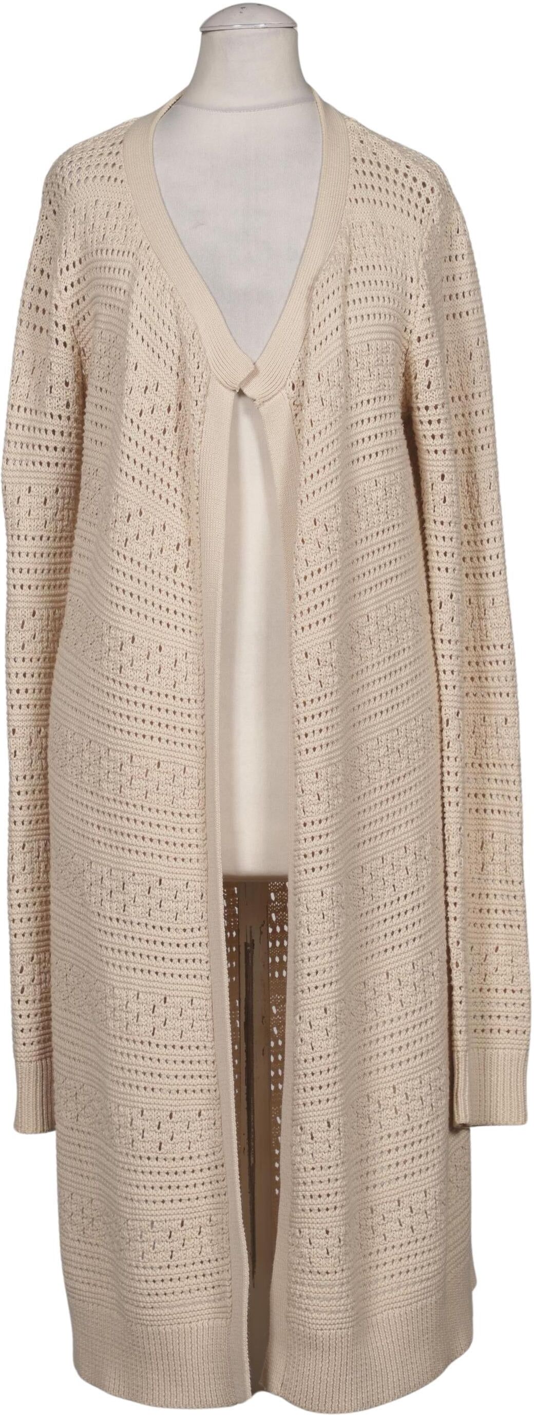 Long Tall Sally Damen Strickjacke, Beige, Gr. XS, Synthetik / Baumwolle - Second Hand