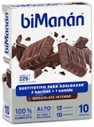 Bimanan barritas chocolate intenso 10ud.