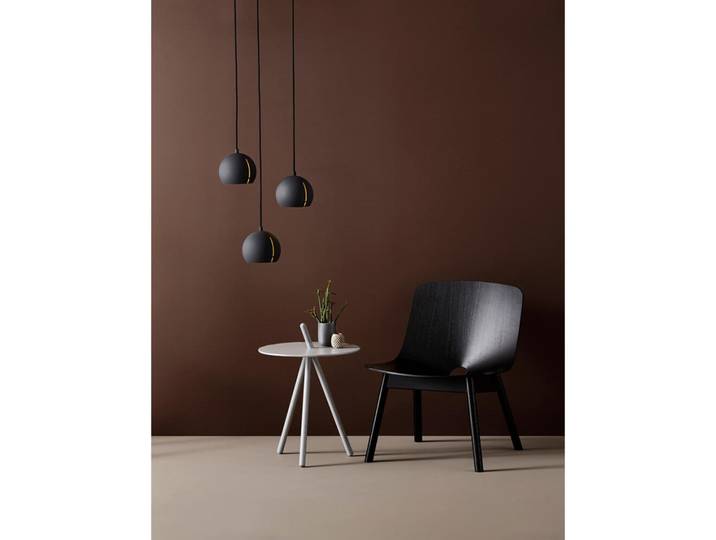 Gap Pendelleuchte Round Black/Brass - Woud - Wohnzimmer - Metall