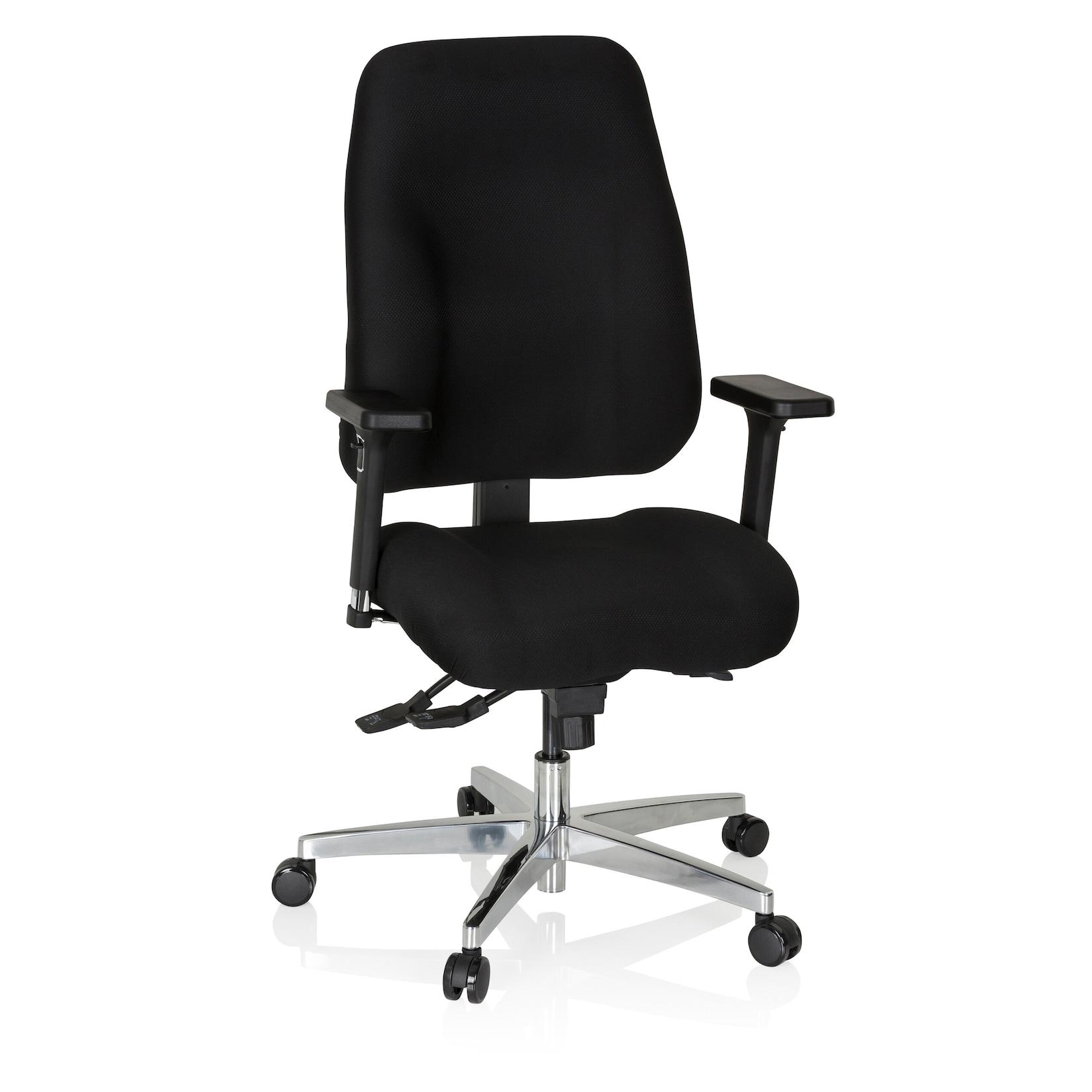 hjh OFFICE Profi Bürostuhl ZENIT COMFORT Stoff mit Armlehnen (höhenverstellbar)