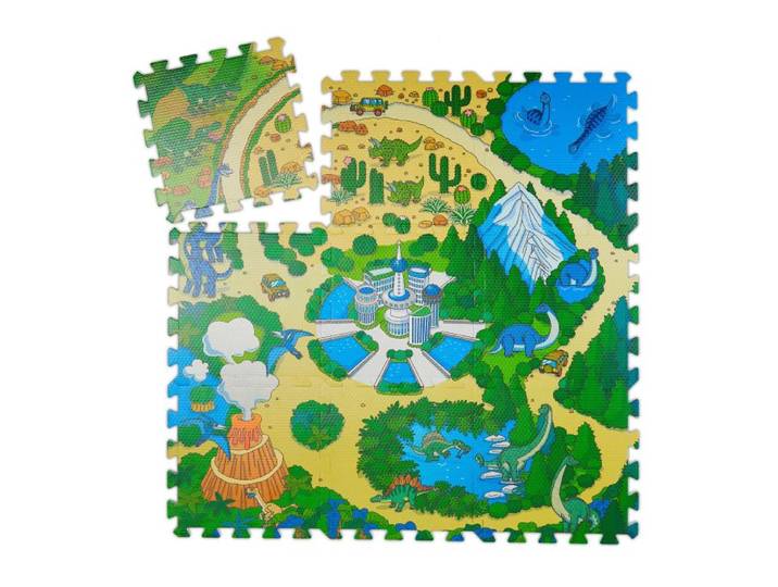 Relaxdays Tapis de jeu dinosaure
