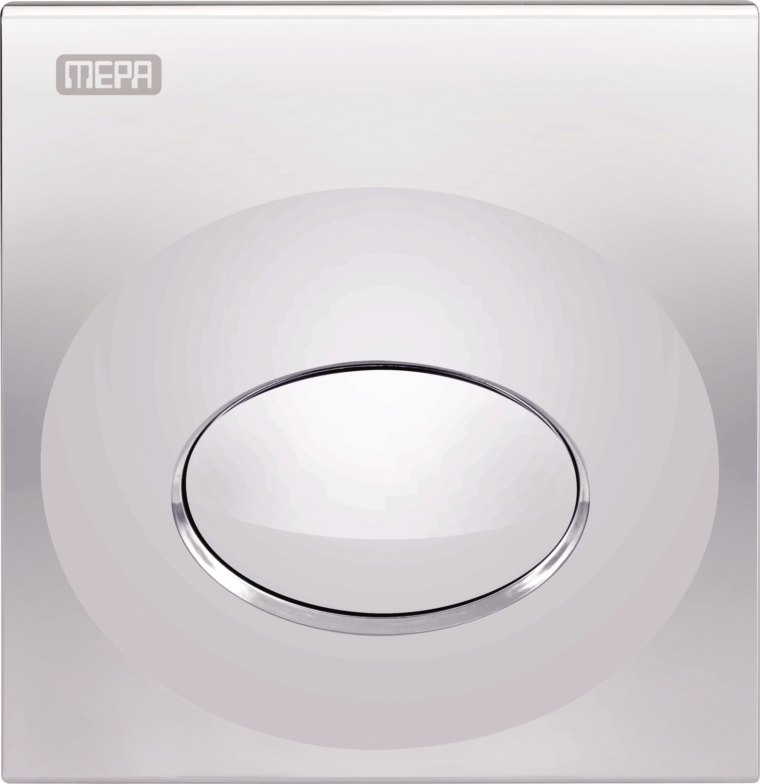 MEPA Drop partie 2 plaque de commande 421122 chrome mat, pour Urinal