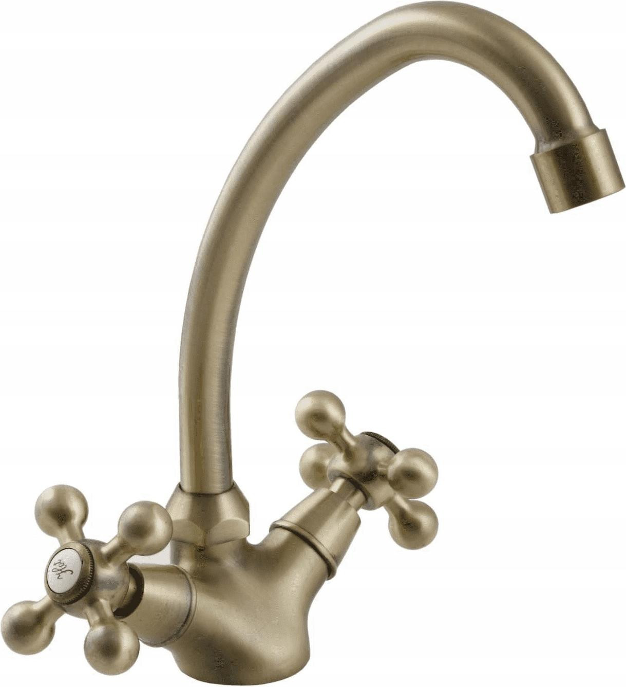 Kuchinox Retro keukenkraan Stilo in antiek messing