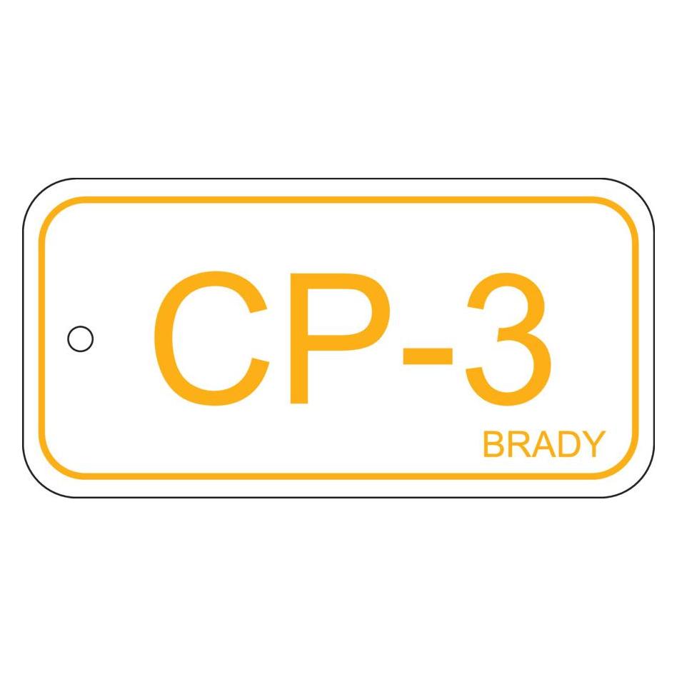 Brady B-7527, Polypropylen Schild, Energy Source Tag - Control Panel, 75 x 38mm, Gelb auf Weiss, Be (ENERGY TAG-CP-3-75X38MM-PP/25)