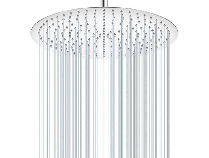 Regendusche Duschkopf 40cm Rund Chrom Groß 16 Zoll Edelstahl 304 Wassersparend 230 Düsen