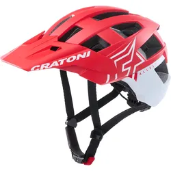 Cratoni AllSet Pro MTB Helm red-white matt