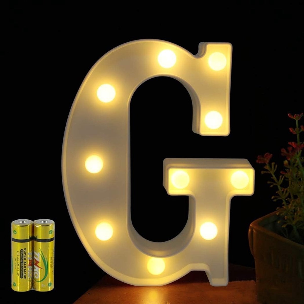 Verlichte LED Alphabet Lamp met Accentverlichting voor Kinderkamers en Woonkamers