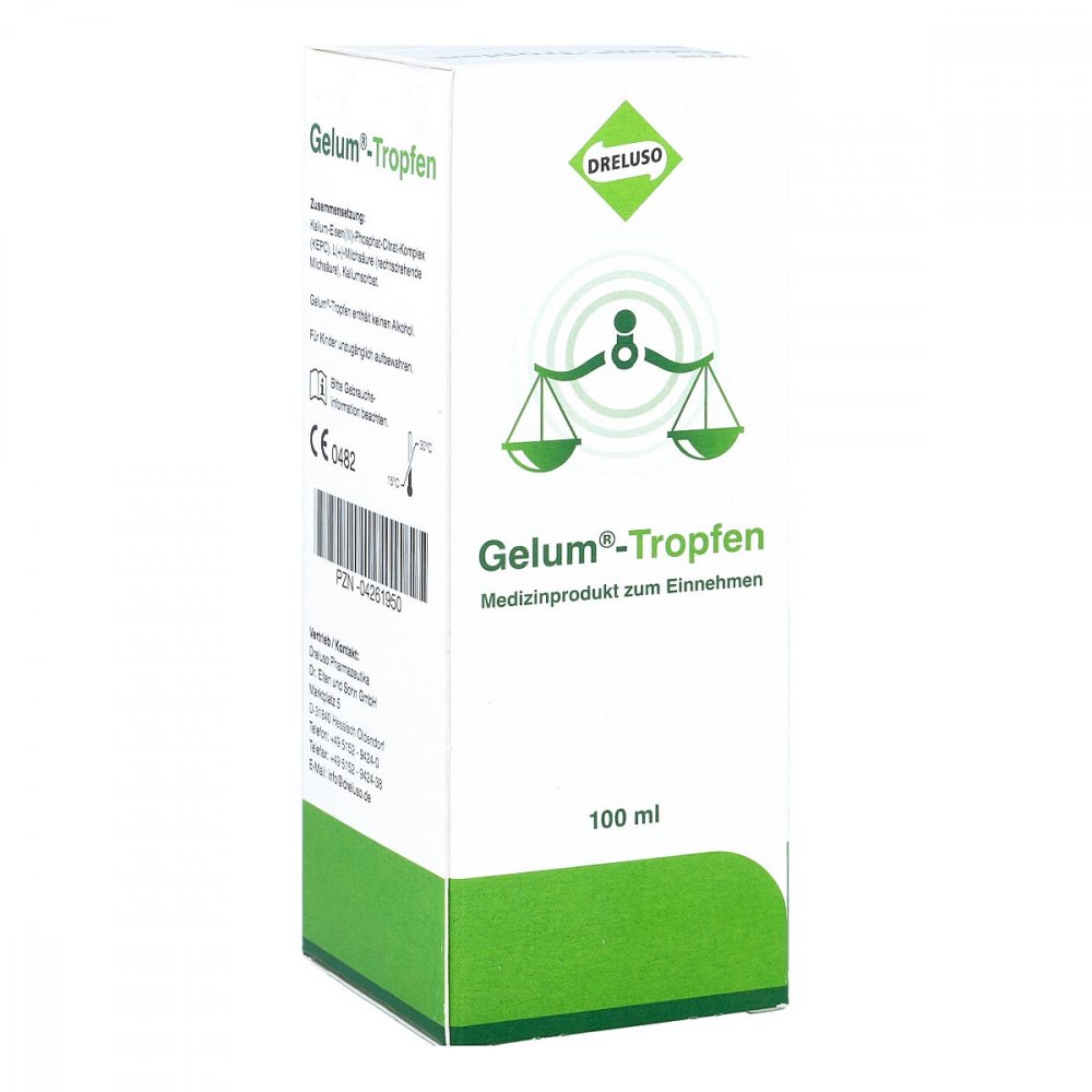 Dreluso-Pharmazeutika Dr.Elten & Sohn GmbH Gelum Tropfen 04261950