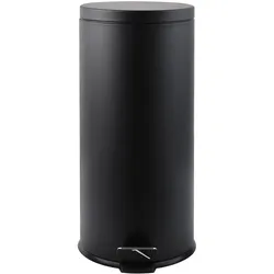 Steinbach Treteimer Metall schwarz 30 l, Abfalleimer, Schwarz