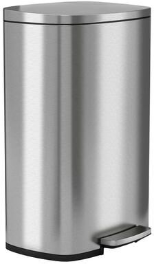 HLS Commercial 13.2 Gallon Fire Rated Stainless Steel Soft Step Can