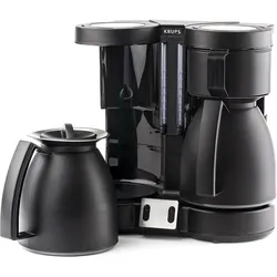 Krups Duothek KT8501, Filterkaffeemaschine, Schwarz
