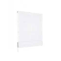 Raffrollo Faltrollo 120x175 cm Weiss Jalousie Premium