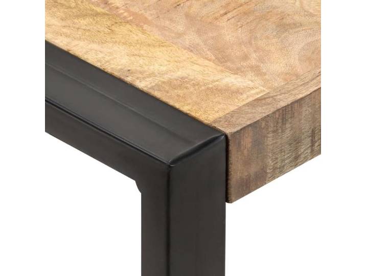 84624& Grande Table - Table à manger - Table de Repas - 70x70x75 cm Bois de manguier massif brut