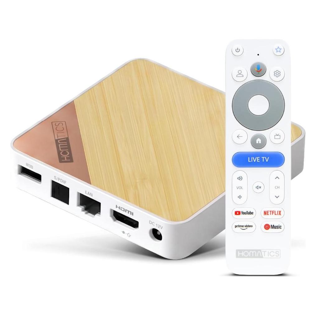 Abcom Homatics Box 4K V2 Google TV (32 GB, Android 14) (69682188)
