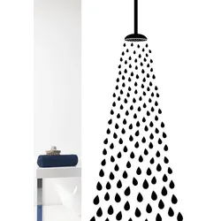 GRUND Duschvorhang Doccia weiß/schwarz 180x200 cm