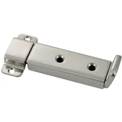 Schieberiegel mit Arretierung, schwere Form, A4/Kunststoff, 123x32mm 2-tlg. für Aufbau