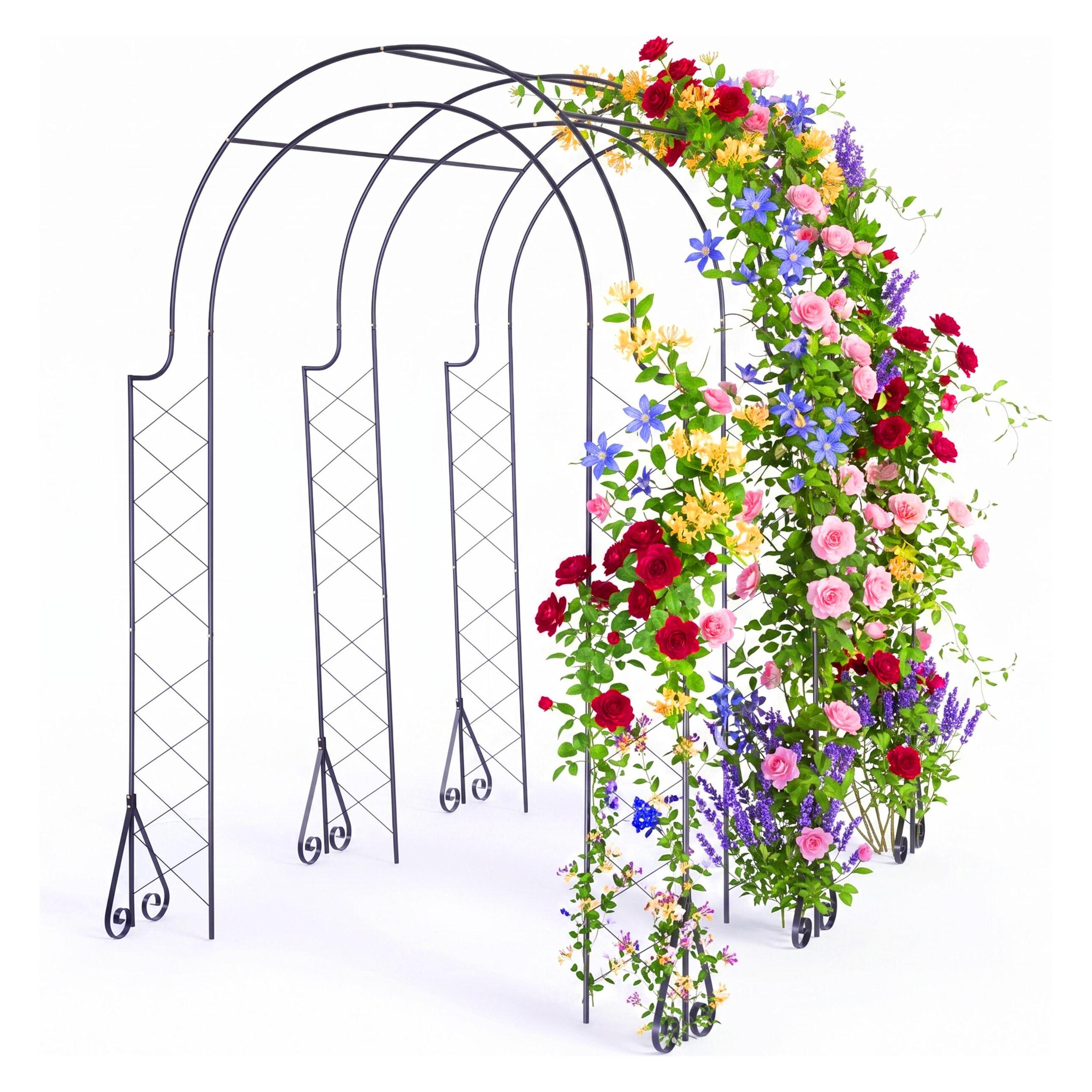 Relaxdays Rosenbogen (210 cm, 180 cm) (4052025532406)