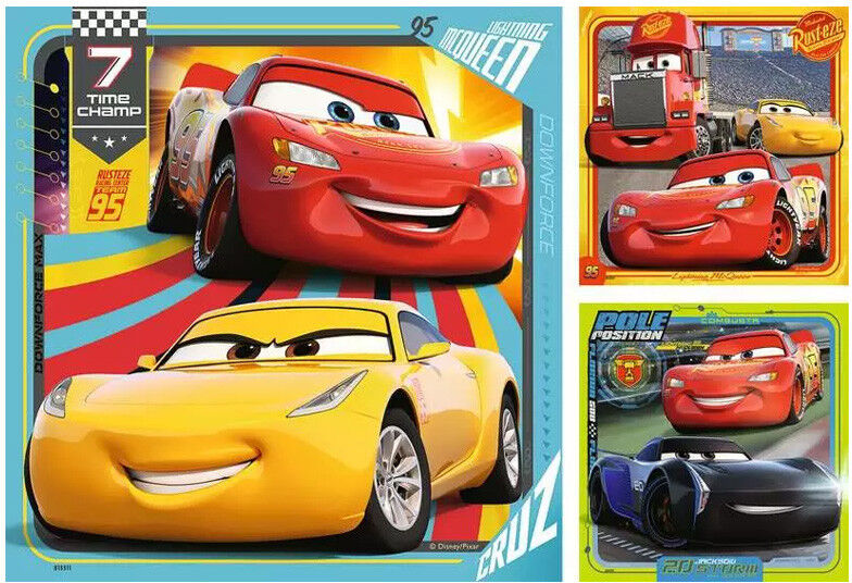 Puzzle 3 x 49 pcs Les légendes de la route, Disney Cars - Ravensburger